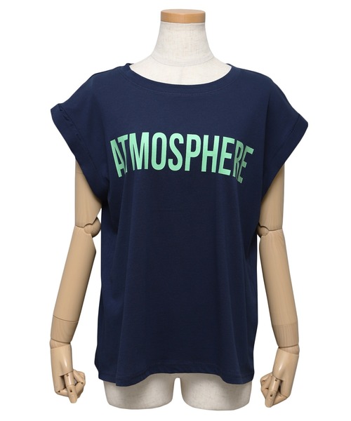 reca(レカ)の「フレンチスリーブロゴT(Tシャツ/カットソー・レディース・ネイビー/オフホワイト/クリーム/マスタード・FREE)」の7枚目の写真