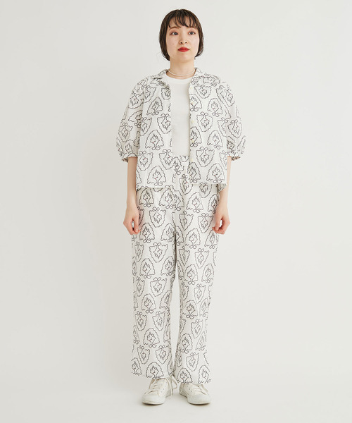 I am I in fact...（アイアムアイインファクト）の「●TABAKO GIRL slit pants（その他パンツ・レディース・ホワイト/ブラック・FREE）」の15枚目の写真