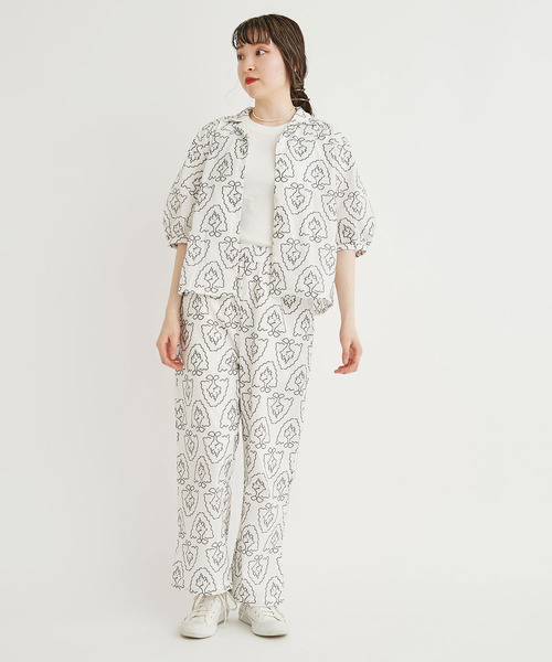 I am I in fact...（アイアムアイインファクト）の「●TABAKO GIRL slit pants（その他パンツ・レディース・ホワイト/ブラック・FREE）」の8枚目の写真