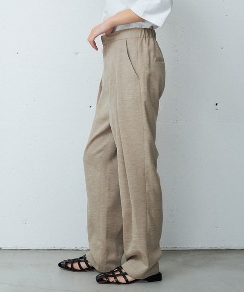 OUTERSUNSET(アウターサンセット)の「washable high waist pants(その他パンツ・レディース・ブラック/ベージュ・S/M)」の8枚目の写真