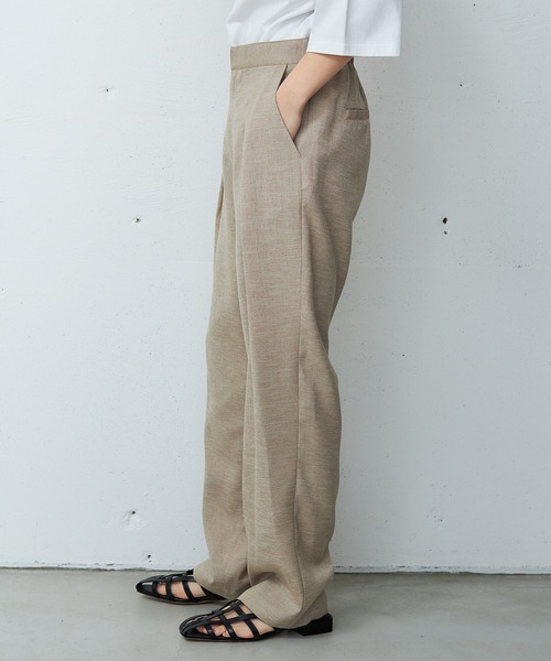 OUTERSUNSET(アウターサンセット)の「washable high waist pants(その他パンツ・レディース・ブラック/ベージュ・S/M)」の9枚目の写真