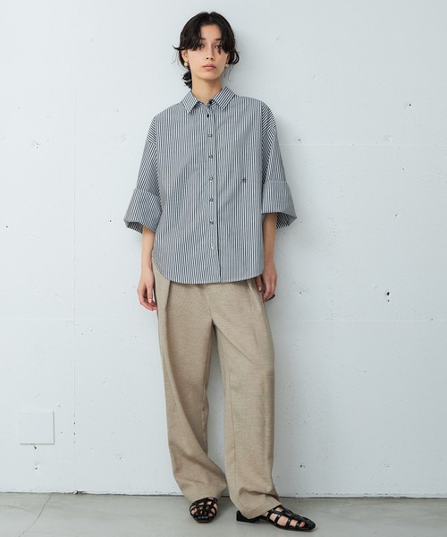 OUTERSUNSET(アウターサンセット)の「washable high waist pants(その他パンツ・レディース・ブラック/ベージュ・S/M)」の14枚目の写真