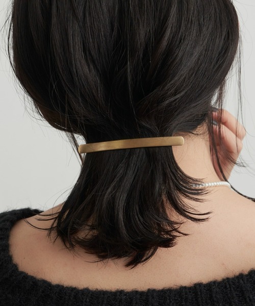 Aunt Marie's(アントマリーズ)の「Slim Stick Barrette / スリムスティックバレッタ(バレッタ/ヘアクリップ・レディース・シルバー/ゴールド・FREE)」の3枚目の写真