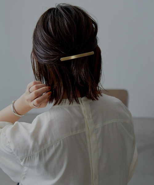 Aunt Marie's(アントマリーズ)の「Slim Stick Barrette / スリムスティックバレッタ(バレッタ/ヘアクリップ・レディース・シルバー/ゴールド・FREE)」の4枚目の写真
