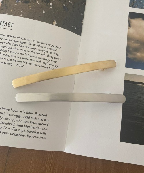 Aunt Marie's(アントマリーズ)の「Slim Stick Barrette / スリムスティックバレッタ(バレッタ/ヘアクリップ・レディース・シルバー/ゴールド・FREE)」の12枚目の写真