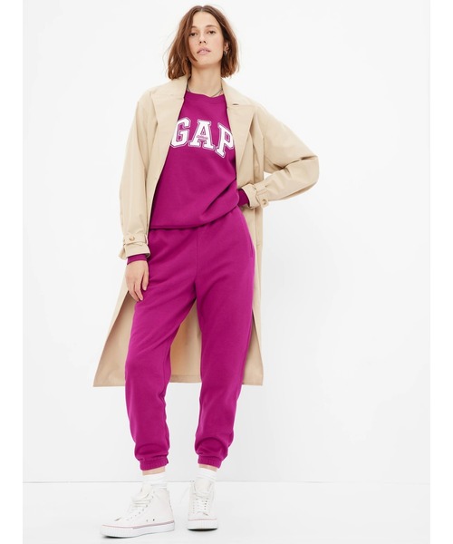 GAP(ギャップ)の「ヴィンテージ ソフト ハイライズ ジョガーパンツ(セットアップ対応)(スウェットパンツ・レディース・アイボリー/ブラック/ネイビー/グリーン系その他/ライトグレー/ブラウン/ピンク系その他・M/S/XS/XXS/L)」の9枚目の写真