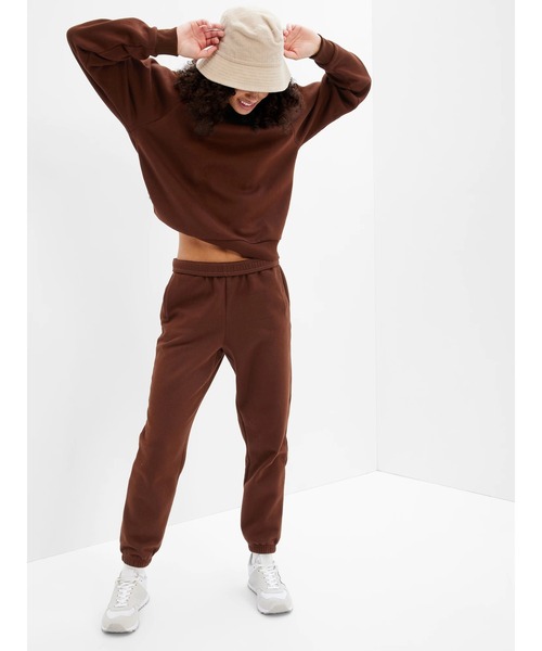 GAP(ギャップ)の「ヴィンテージ ソフト ハイライズ ジョガーパンツ(セットアップ対応)(スウェットパンツ・レディース・アイボリー/ブラック/ネイビー/グリーン系その他/ライトグレー/ブラウン/ピンク系その他・M/S/XS/XXS/L)」の10枚目の写真