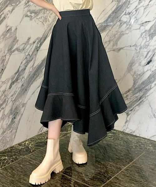 イレギュラーヘムフレアスカート スカート Istoire Eimy スカート スカート Istoire エイミーイストワール のファッション
