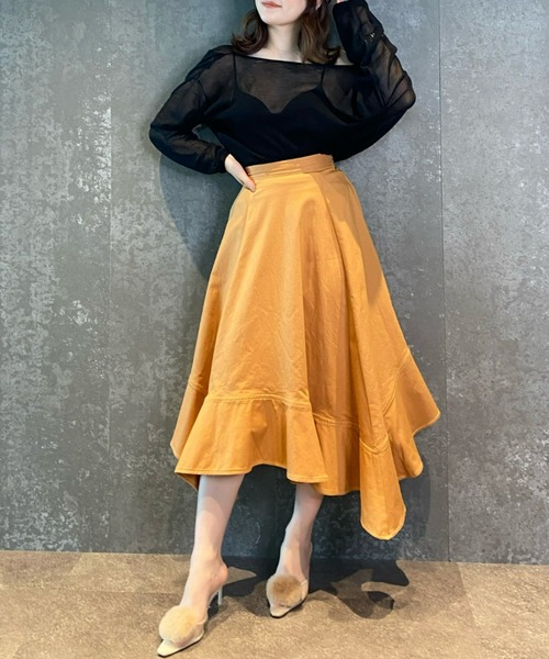 セール】イレギュラーヘムフレアスカート（スカート）｜eimy istoire  