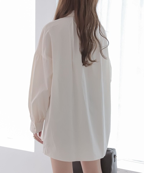 Heather(ヘザー)の「ピンタックチュニックブラウス 162772(シャツ/ブラウス・レディース・オフホワイト/ブラック/ベージュ・FREE)」の8枚目の写真