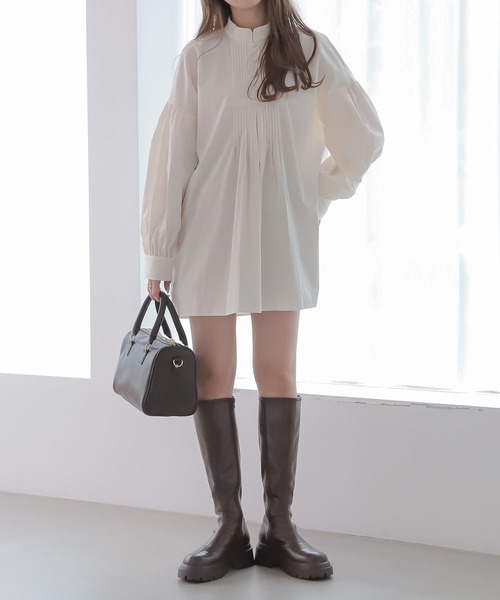 JUSGLITTY ピンタックチュニックブラウス 1264968_h1_001.jpg