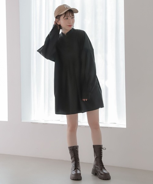 Heather（ヘザー）の「ピンタックチュニックブラウス 162772（シャツ