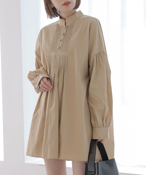 Heather(ヘザー)の「ピンタックチュニックブラウス 162772(シャツ/ブラウス・レディース・オフホワイト/ブラック/ベージュ・FREE)」の18枚目の写真