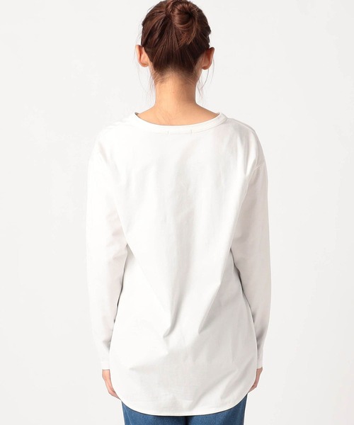 Grand PARK（グランドパーク）の「長袖ラウンドカットソー（Tシャツ/カットソー・レディース・ホワイト・FREE）」の3枚目の写真