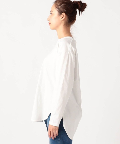 Grand PARK（グランドパーク）の「長袖ラウンドカットソー（Tシャツ/カットソー・レディース・ホワイト・FREE）」の4枚目の写真