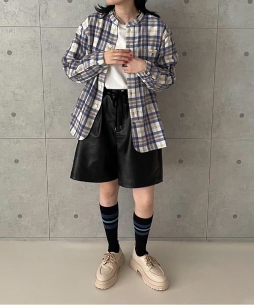 fredy emue（フレディエミュ）の「厚底レースアップローファー（ローファー・レディース・アイボリー/ブラック・S/M/L）」の11枚目の写真