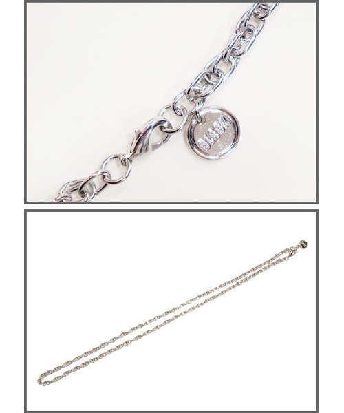 DOUBLE STEAL（ダブルスティール）の「Double Chain Necklace（ネックレス・メンズ・ゴールド/ゴールド系その他/シルバー/ブラック・フリー）」の10枚目の写真