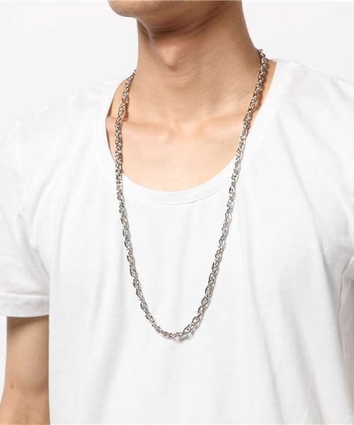 DOUBLE STEAL（ダブルスティール）の「Double Chain Necklace（ネックレス・メンズ・ゴールド/ゴールド系その他/シルバー/ブラック・フリー）」の6枚目の写真