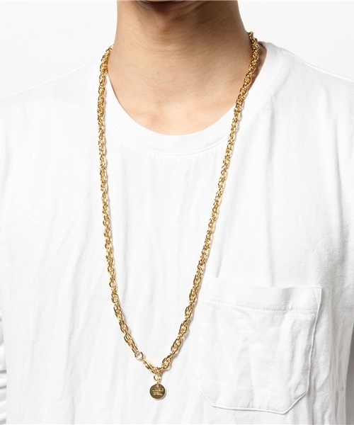 DOUBLE STEAL（ダブルスティール）の「Double Chain Necklace（ネックレス・メンズ・ゴールド/ゴールド系その他/シルバー/ブラック・フリー）」の5枚目の写真