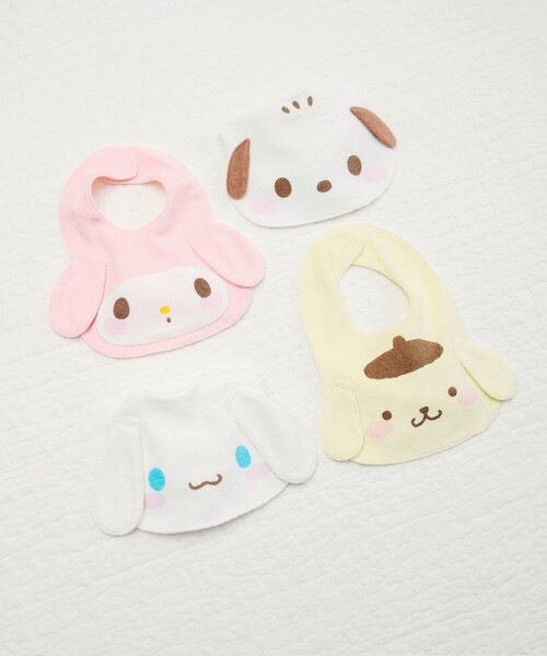 sanrio(サンリオ)の「【サンリオベビー】キャラクターパイルスタイ(スタイ/よだれかけ・キッズ・オフホワイト/ピンク/イエロー/アイボリー・FREE)」の7枚目の写真