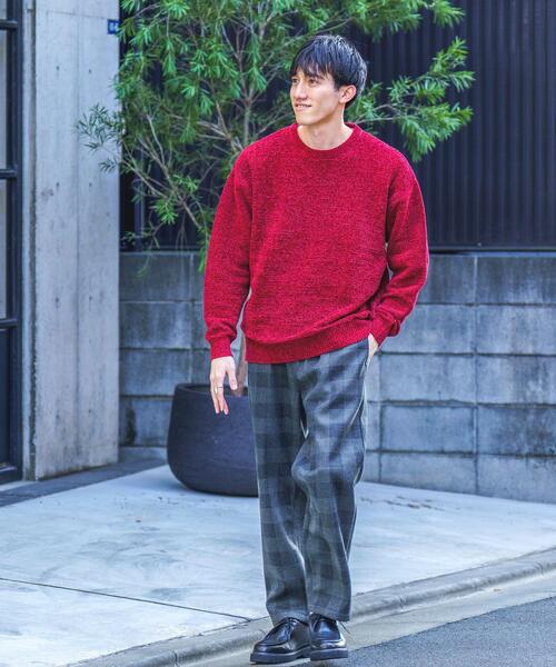 coen（コーエン）の「[洗える]ポリモールニットクルーネック（ニット/セーター・メンズ・ブラック/モカ/ワイン/ダークグリーン・XL/M/S/L）」の9枚目の写真