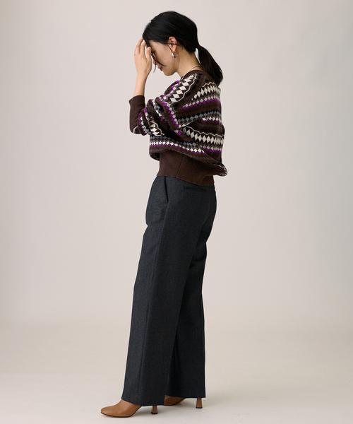 journal standard L'essage（ジャーナルスタンダードレサージュ）の「ジャガードプルオーバー（ニット/セーター・レディース・ブラウン/ブラック系その他・FREE）」の13枚目の写真