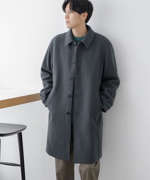 LAKOLE(ラコレ)の「ウーリーテックステンカラーコート / 281610(ステンカラーコート・メンズ・グレー/ブラウン/ブラック/チャコールグレー/ベージュ・MEDIUM/SMALL/LARGE/X-LARGE)」の10枚目の写真