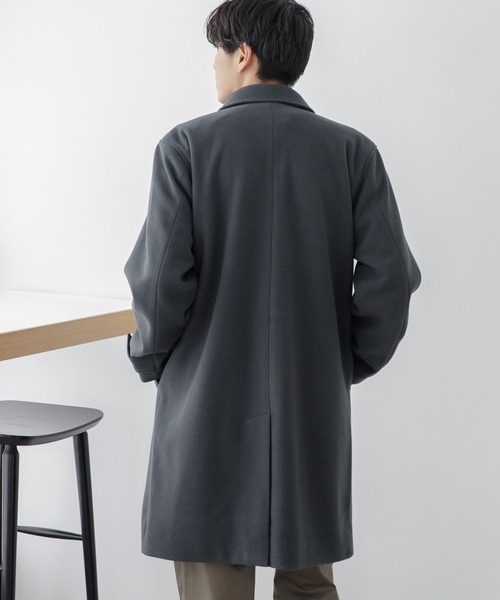 LAKOLE(ラコレ)の「ウーリーテックステンカラーコート / 281610(ステンカラーコート・メンズ・グレー/ブラウン/ブラック/チャコールグレー/ベージュ・MEDIUM/SMALL/LARGE/X-LARGE)」の12枚目の写真