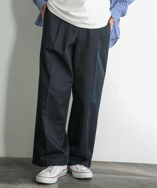 SENSE OF PLACE by URBAN RESEARCH（センスオブプレイスバイアーバンリサーチ）の「センタープレスストレートタックチノパンツ（その他パンツ・メンズ・ブラック/ライトベージュ・MEDIUM/LARGE）」の8枚目の写真