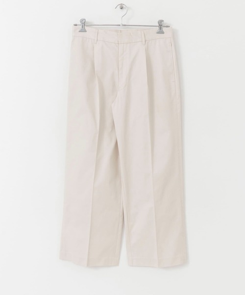 SENSE OF PLACE by URBAN RESEARCH（センスオブプレイスバイアーバンリサーチ）の「センタープレスストレートタックチノパンツ（その他パンツ・メンズ・ブラック/ライトベージュ・MEDIUM/LARGE）」の6枚目の写真