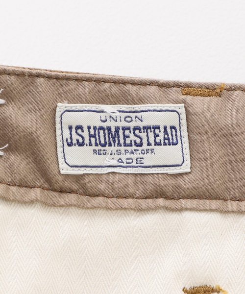 JOURNAL STANDARD J.S HOMESTEAD（ジャーナルスタンダードホームステッド）の「【J.S.Homestead】ヘビーウェポン 2タック オフィサー クロップドパンツ2（チノパンツ・メンズ・ブラック/ブラウン/カーキ/ベージュ系その他・SMALL/MEDIUM/LARGE）」の7枚目の写真