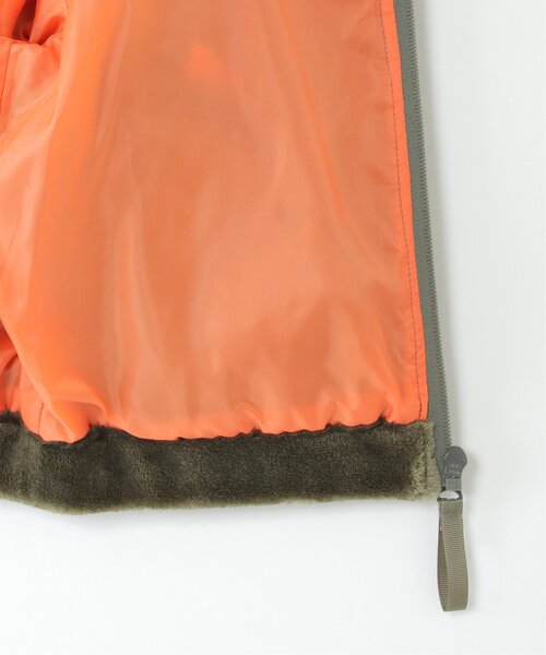 ikka(イッカ)の「ボアフリースジャケット(120~160cm)(ブルゾン・キッズ・ブラック/ベージュ/カーキオリーブ・120/130/140/150/160)」の12枚目の写真