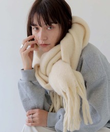 HER CLOSET（ハークローゼット）の「【shemoshelly】ふわふわフリンジボリュームマフラー 新色追加（マフラー・メンズ）」