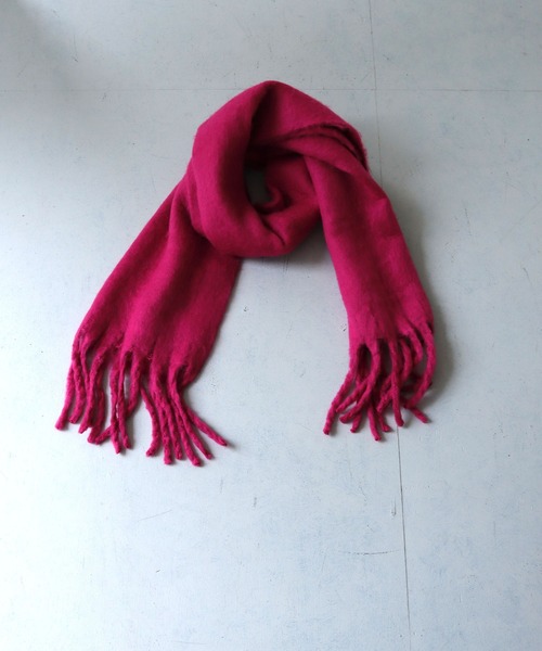 HER CLOSET(ハークローゼット)の「【HER CLOSET】ふわふわフリンジボリュームマフラー FLUFFY FRINGE VOLUME MUFFLER(マフラー・レディース・グレー/キャメル/ブラック/ピンク/ブラウン/アイボリー/ブルー/カーキ/マスタード/レッド/ミント・FREE)」の21枚目の写真