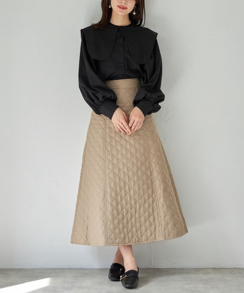 tocco closet(トッコ クローゼット)の「【ZOZO限定】取り外し可能なビックカラー付きボリュームスリーブブラウス(シャツ/ブラウス・レディース・オフホワイト/ライトグレー/ブラック・M)」の15枚目の写真