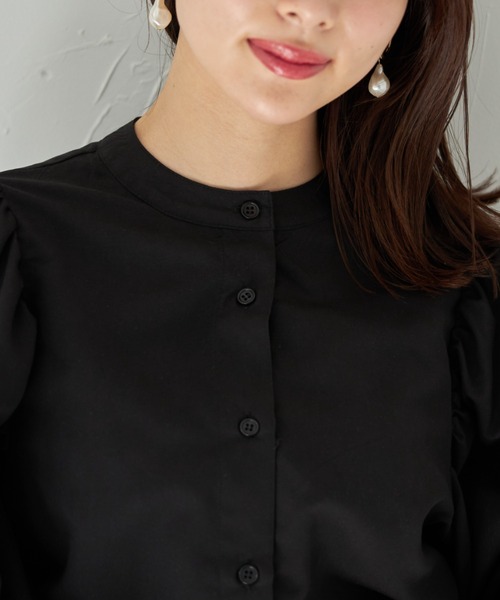 tocco closet(トッコ クローゼット)の「【ZOZO限定】取り外し可能なビックカラー付きボリュームスリーブブラウス(シャツ/ブラウス・レディース・オフホワイト/ライトグレー/ブラック・M)」の22枚目の写真