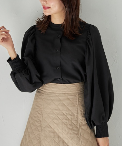 tocco closet(トッコ クローゼット)の「【ZOZO限定】取り外し可能なビックカラー付きボリュームスリーブブラウス(シャツ/ブラウス・レディース・オフホワイト/ライトグレー/ブラック・M)」の21枚目の写真