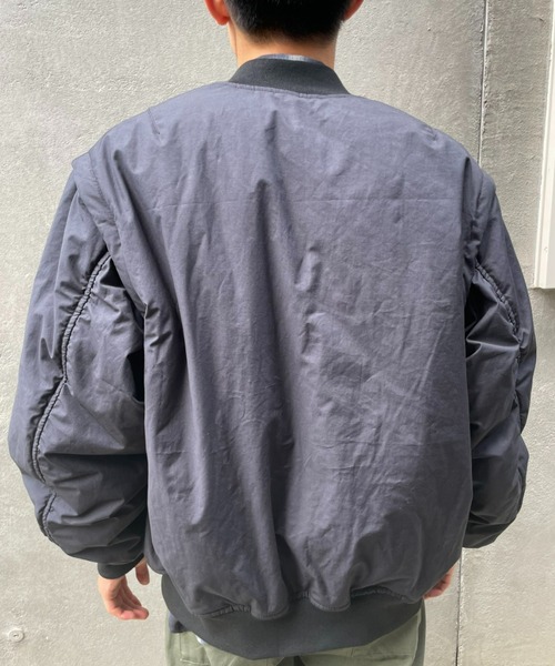 CIAOPANIC（チャオパニック）の「セパレートスリーブMA-1（MA-1・メンズ・ブラック/オリーブ・MEDIUM/LARGE）」の15枚目の写真