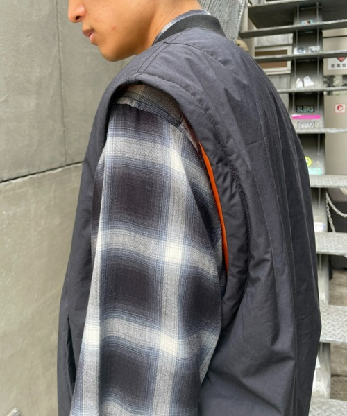 CIAOPANIC（チャオパニック）の「セパレートスリーブMA-1（MA-1・メンズ・ブラック/オリーブ・MEDIUM/LARGE）」の22枚目の写真