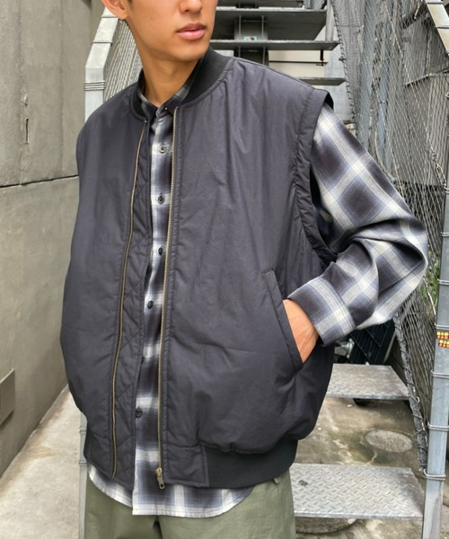 CIAOPANIC（チャオパニック）の「セパレートスリーブMA-1（MA-1・メンズ・ブラック/オリーブ・MEDIUM/LARGE）」の12枚目の写真