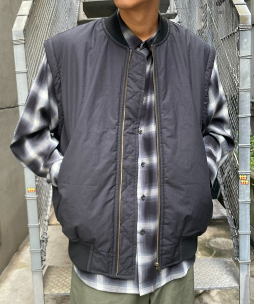 CIAOPANIC（チャオパニック）の「セパレートスリーブMA-1（MA-1・メンズ・ブラック/オリーブ・MEDIUM/LARGE）」の10枚目の写真