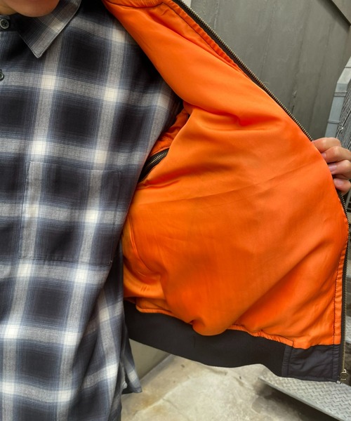 CIAOPANIC（チャオパニック）の「セパレートスリーブMA-1（MA-1・メンズ・ブラック/オリーブ・MEDIUM/LARGE）」の17枚目の写真