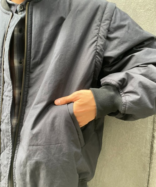 CIAOPANIC（チャオパニック）の「セパレートスリーブMA-1（MA-1・メンズ・ブラック/オリーブ・MEDIUM/LARGE）」の18枚目の写真