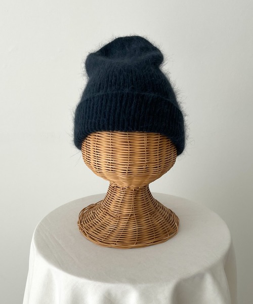 CANAL JEAN(キャナルジーン)の「El mar(エルマール) アンゴラニットCAP(ニットキャップ/ビーニー・レディース・イエロー/ブルー/ライトグレー/ネイビー/ブラウン・ONE SIZE)」の14枚目の写真