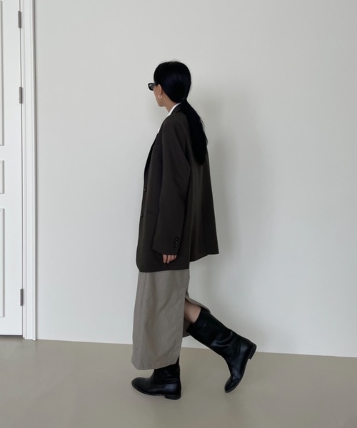 Didot.showroom（ディドット ショールーム）の「ストライプHラインスカート（スカート・レディース・ベージュ・FREE）」の8枚目の写真