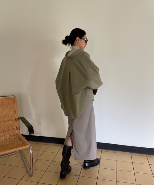 Didot.showroom（ディドット ショールーム）の「ストライプHラインスカート（スカート・レディース・ベージュ・FREE）」の15枚目の写真