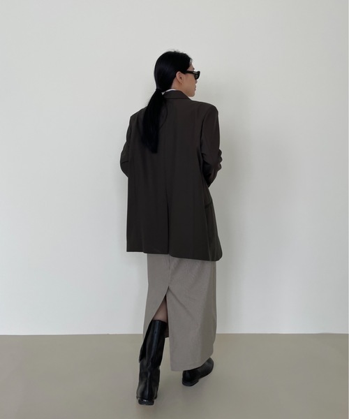 Didot.showroom（ディドット ショールーム）の「ストライプHラインスカート（スカート・レディース・ベージュ・FREE）」の9枚目の写真