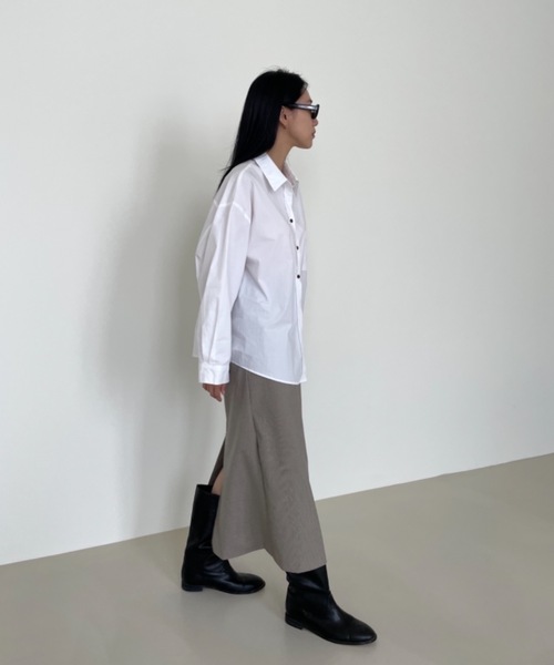 Didot.showroom（ディドット ショールーム）の「ストライプHラインスカート（スカート・レディース・ベージュ・FREE）」の13枚目の写真