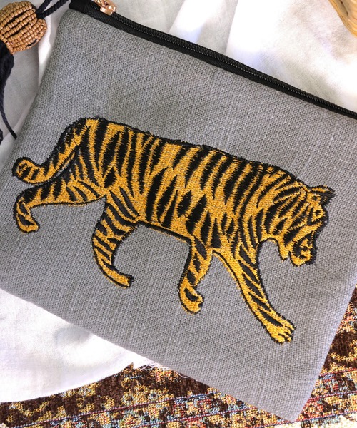馬の刺繍♡【HERMES】Bolide Animaux Nattes ポーチ 馬の刺繍♡【HERMES】Bolide Animaux Nattes ポーチ (HERMES