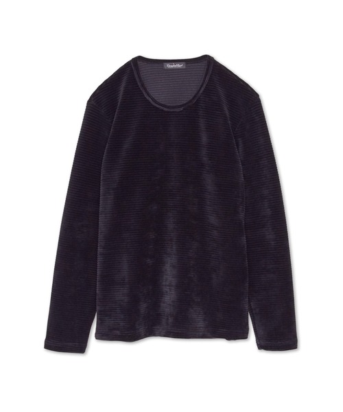 TORNADO MART（トルネードマート）の「TORNADO MART∴リップルパイルジャージークルーネックカットソー（Tシャツ/カットソー・メンズ・グレー/オレンジ系その他/ブラック・M/LL/L）」の20枚目の写真